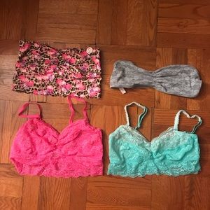4 PINK bandeaus!